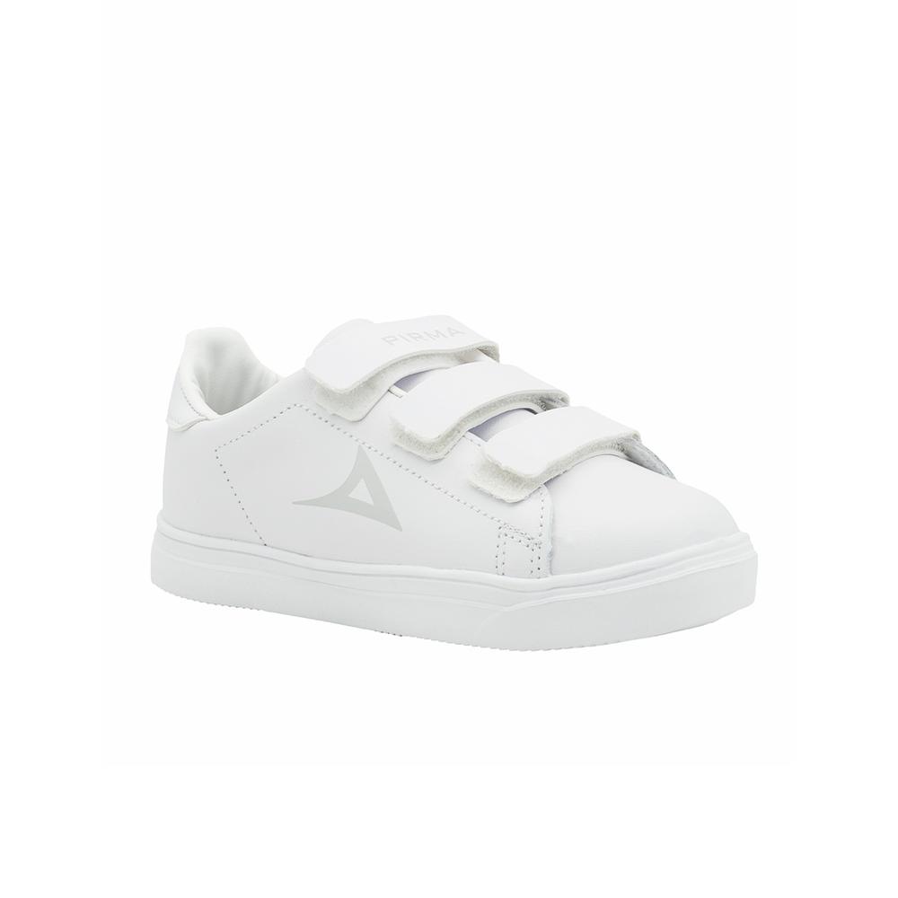 Foto 5 pulgar | Tenis Pirma Escolar Infantil Color Blanco Blanco