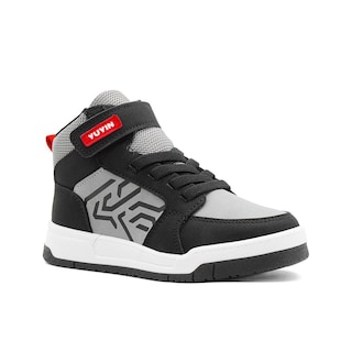 Foto 1 | Tenis Urbano Para Niño Bota Negro Skate 18-21 Contactel Negro