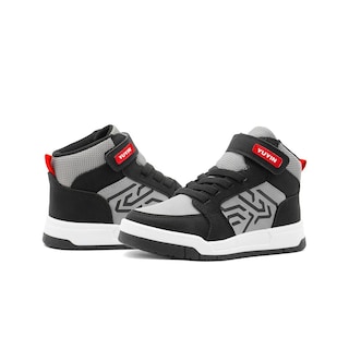 Foto 5 | Tenis Urbano Para Niño Bota Negro Skate 18-21 Contactel Negro