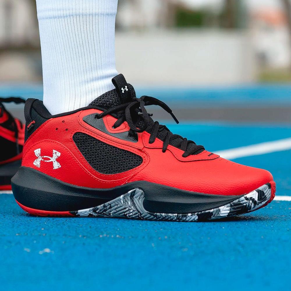 Foto 8 pulgar | Tenis Under Armour Lockdown 6 Gs - 3025617600 - Rojo - Niños Rojo