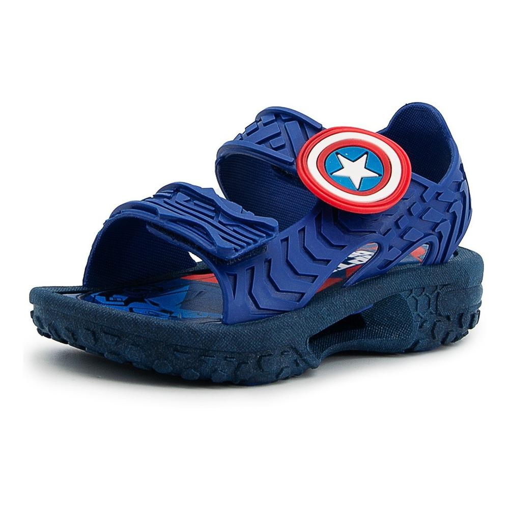 Foto 2 pulgar | Sandalia Huarache Marvel Capitan América Espectro 15-21 Azul