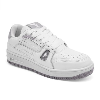Foto 1 | Tenis Urbanos American Fire Blanco con Gris para Joven
