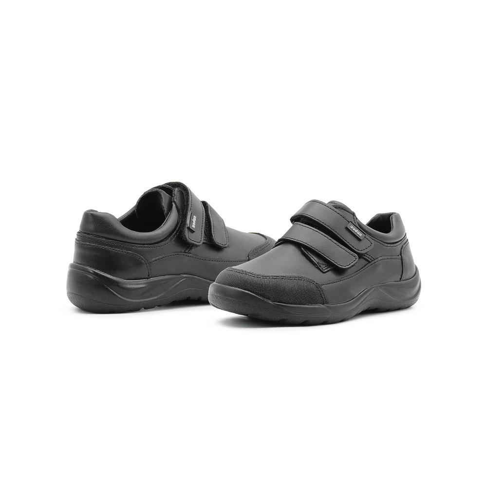 Foto 4 pulgar | Zapato Escolar Piel Audaz  Contactel Plantilla Con Soporte Negro