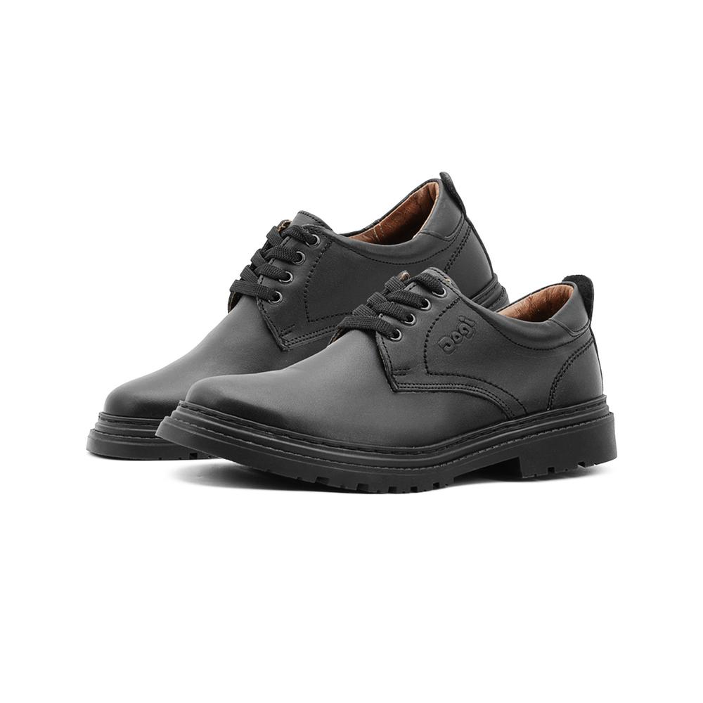 Foto 3 pulgar | Zapato Escolar Dogi Derby Para Hombre 100%piel Soporte Arco Negro