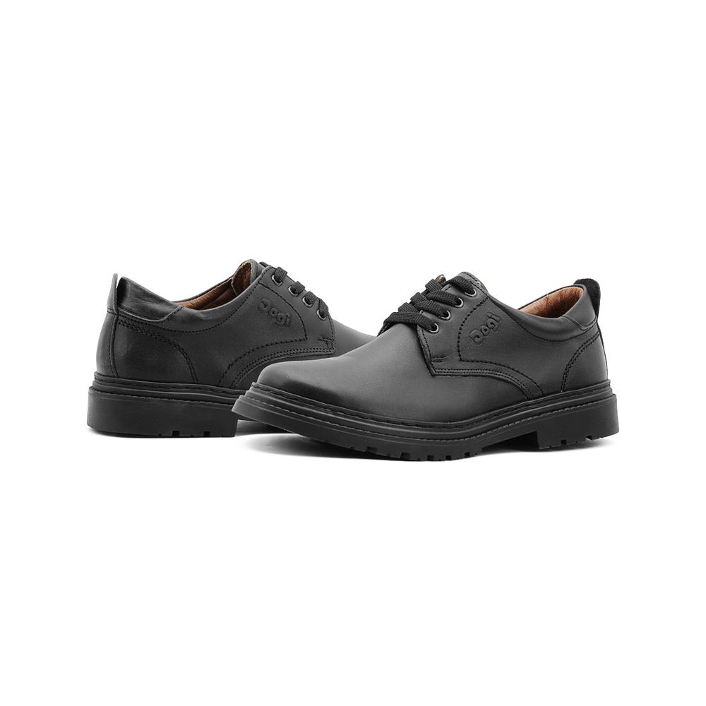 Foto 4 pulgar | Zapato Escolar Dogi Derby Para Hombre 100%piel Soporte Arco Negro