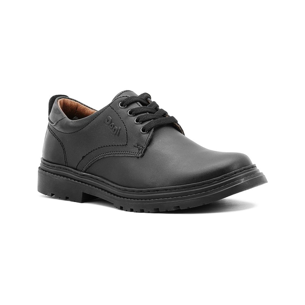 Foto 6 pulgar | Zapato Escolar Dogi Derby Para Hombre 100%piel Soporte Arco Negro