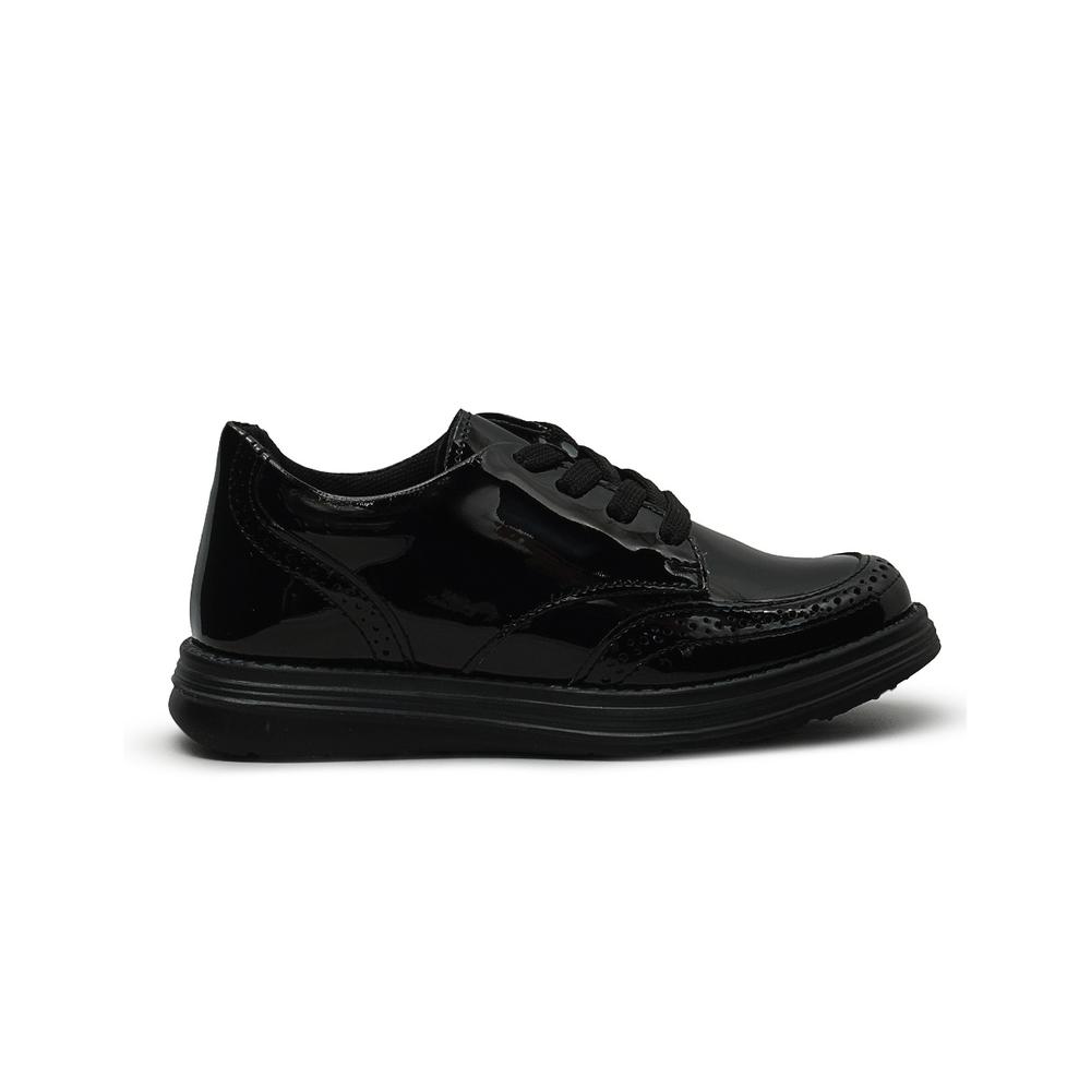 Foto 7 pulgar | Zapato Escolar Choclo Charol Negro Mujer Karsten Negro