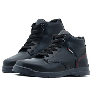 Foto 1 | Zapato Escolar Piel Negro Bambino Plantilla Botón Impacto Negro