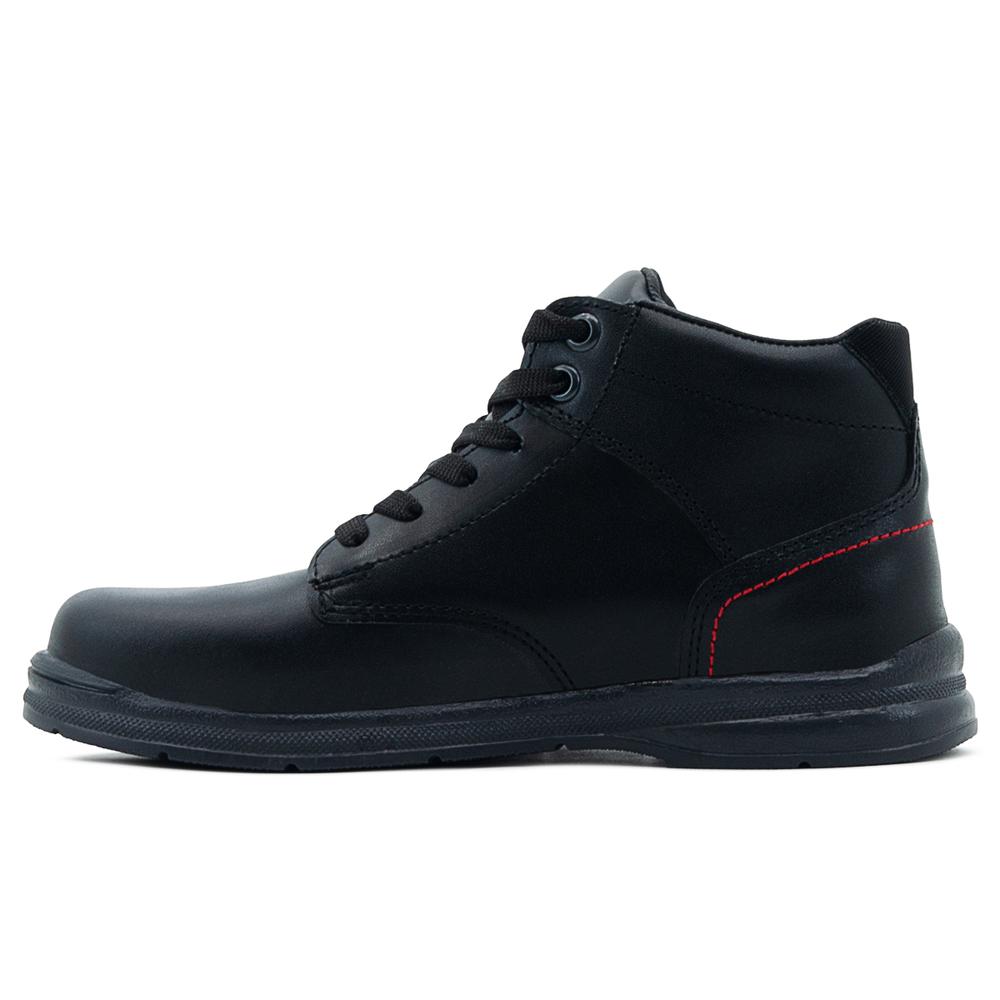Foto 5 | Zapato Escolar Piel Negro Bambino  Plantilla Botón Impacto Negro