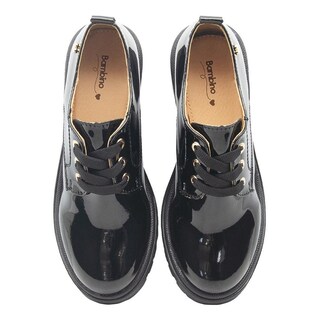 Foto 5 | Zapato Casual Juvenil Plataforma Bambino Charol Negro 18-23 Negro