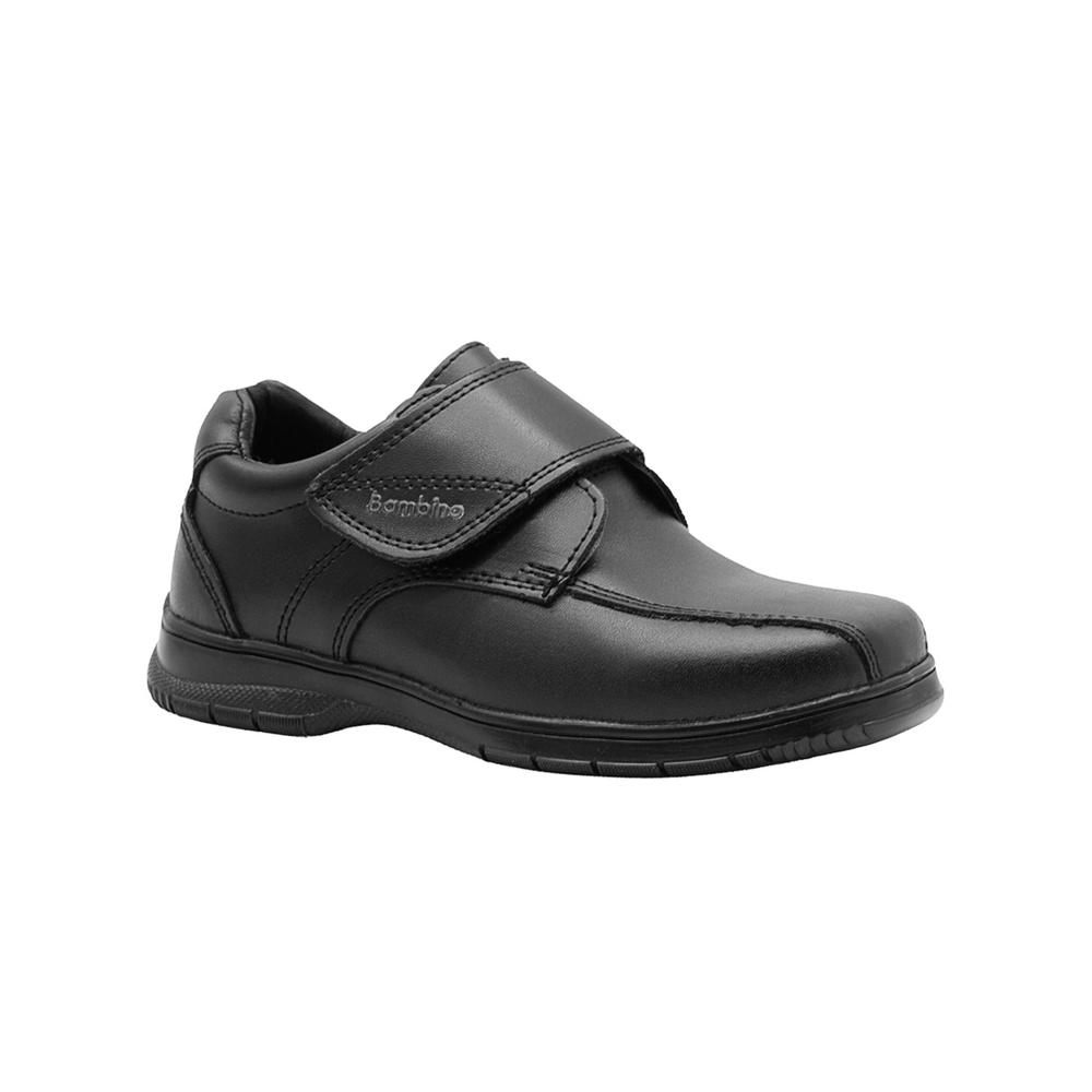 Foto 1 | Zapato Escolar Para Niño Bambino  Color Negro Piel Contactel Negro