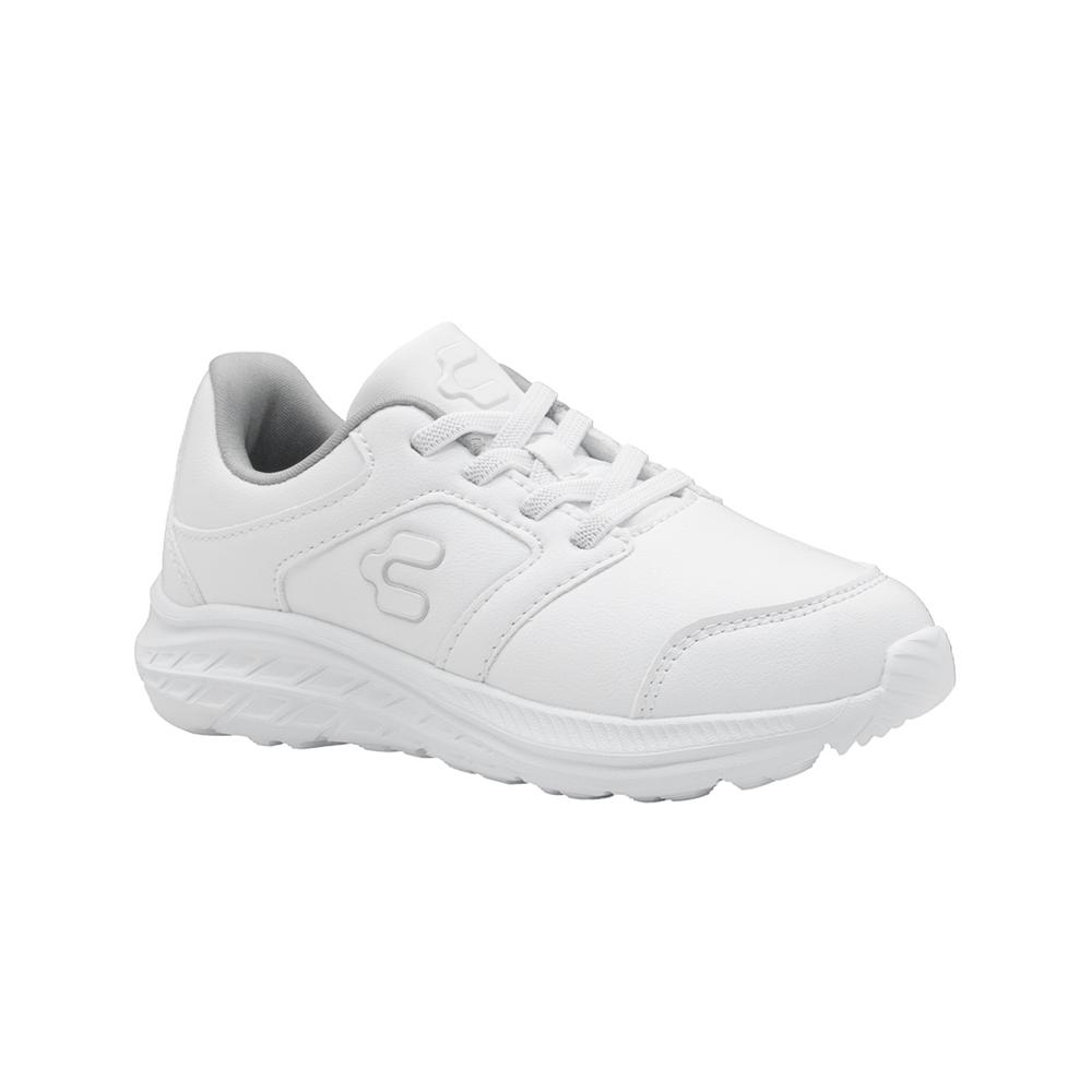 Foto 1 | Tenis Para Niño Charly Cómodos Ultra Ligeros Blanco/ Blanco Blanco