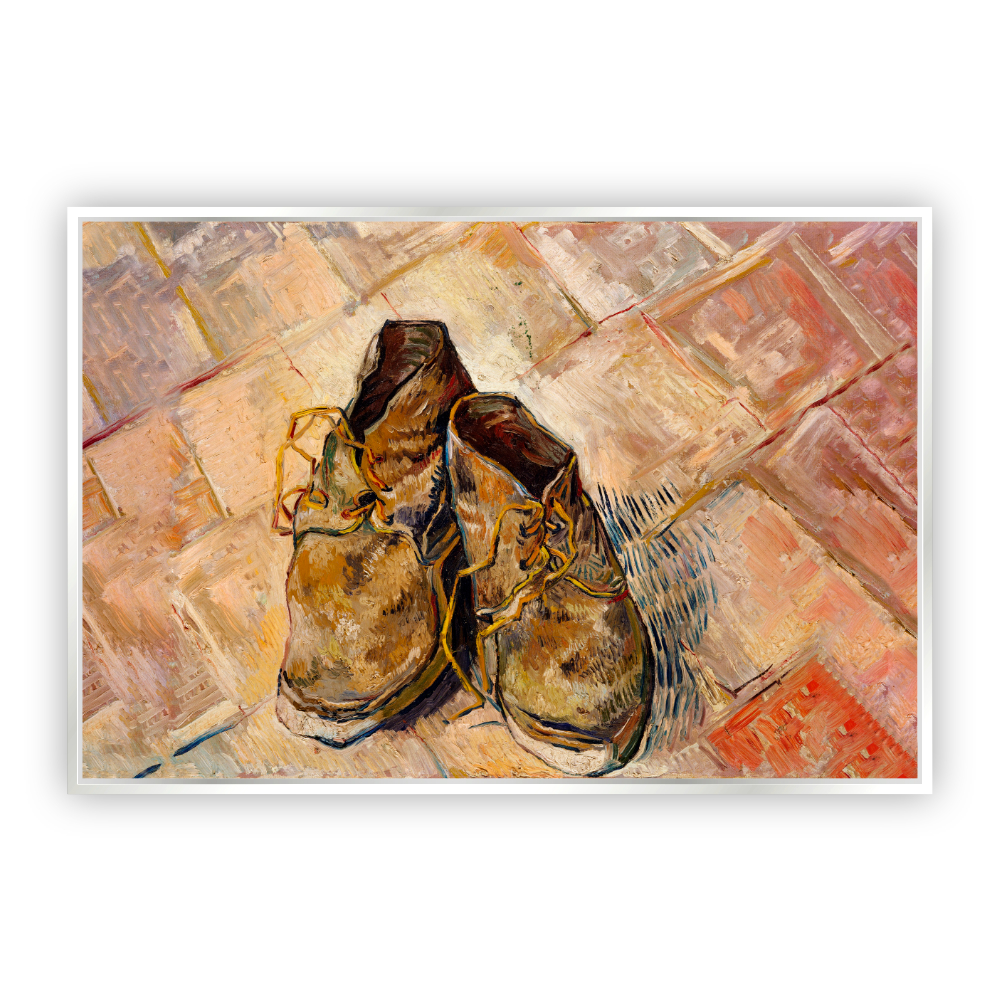 Cuadro Canvas Revolution Zapatos Vincent Van Gogh Marco Blanco