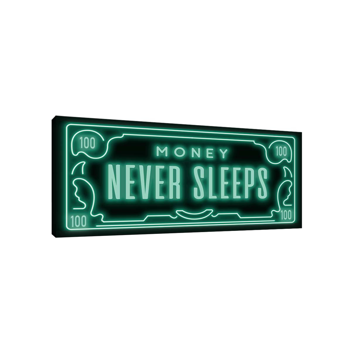 Foto 2 pulgar | Cuadro Canvas Revolution Canvas Money Never Sleeps