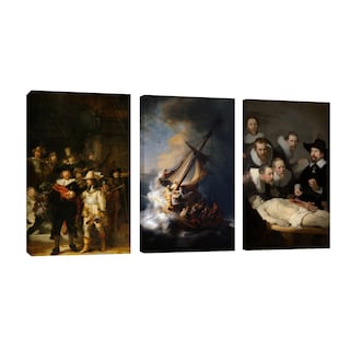 Foto 1 | Cuadro Canvas Revolution Tríptico Vertical Arte Rembrandt Set De 3 Piezas 25 x 38 cm c/u