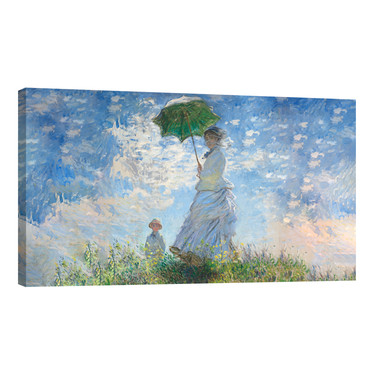 Foto 2 pulgar | Cuadro Canvas Revolution Mujer Con Sombrilla Y Su Hijo Por Claude Monet 120 x 60 cm