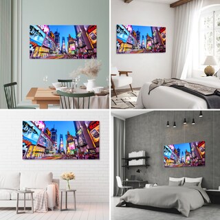 Foto 3 | Cuadro Canvas Revolution Nueva York Times Square Garden 120 x 60 cm