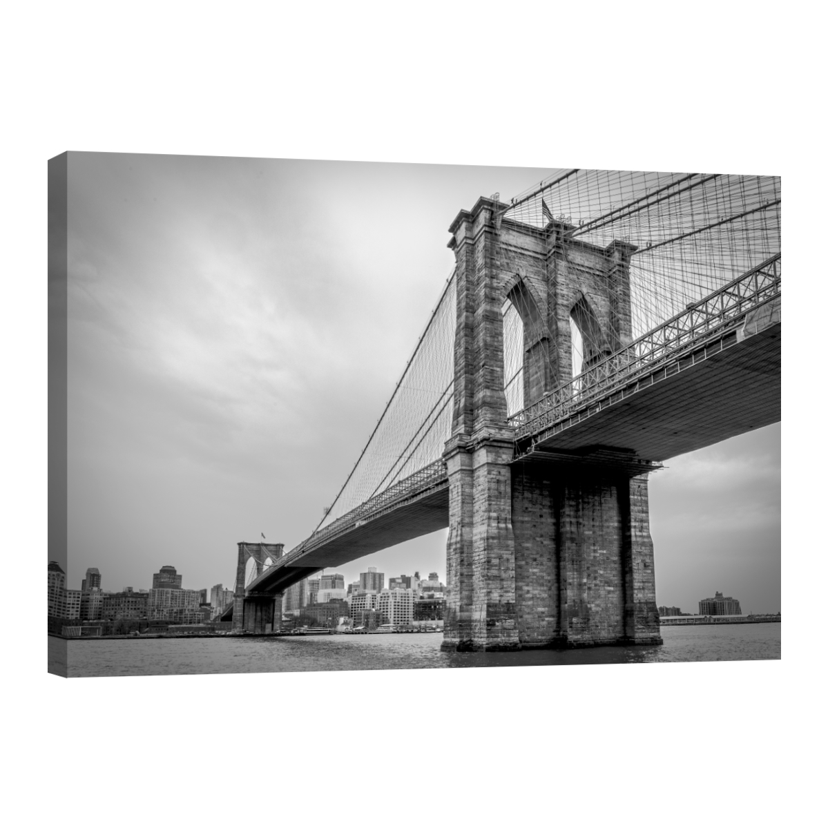 Foto 2 pulgar | Cuadro Canvas Revolution Nueva York Puente De Brooklyn Bn 90 x 60 cm