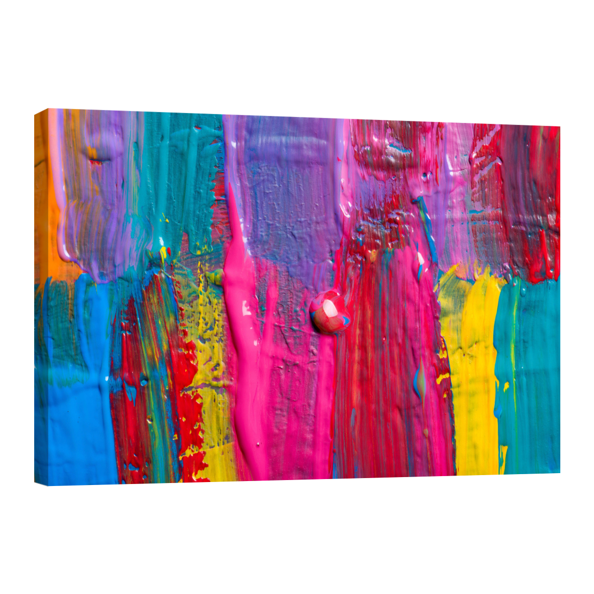 Cuadro Canvas Revolution Abstracto Multicolores Rectangular 90 x 60