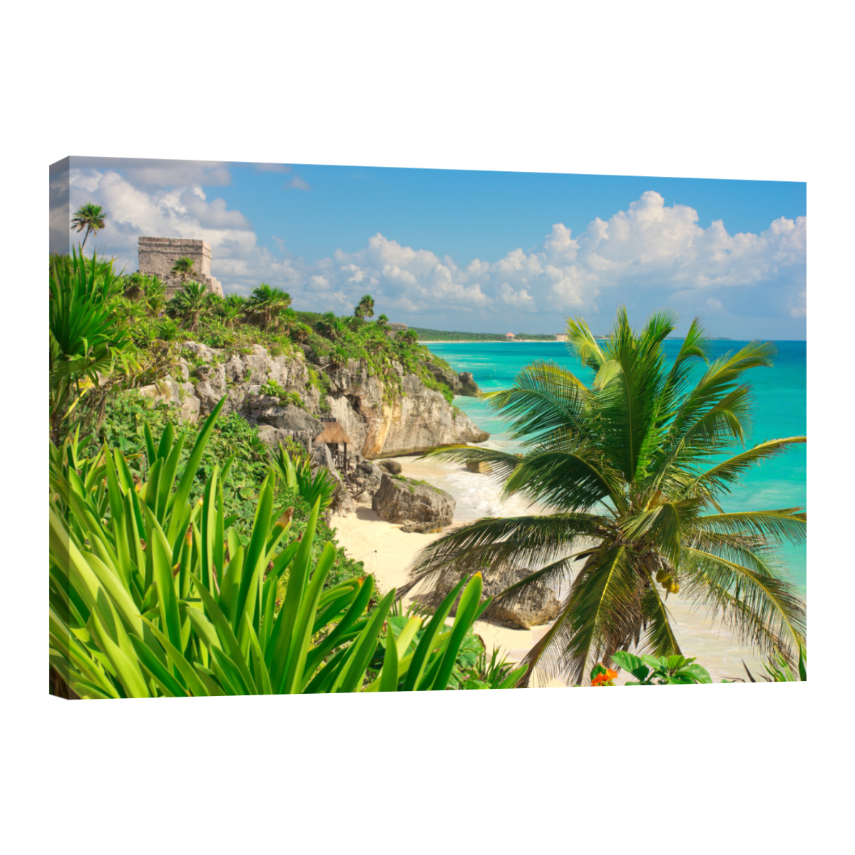 Cuadro Playa Tulum Canvas Revolution 90 x 60 cm