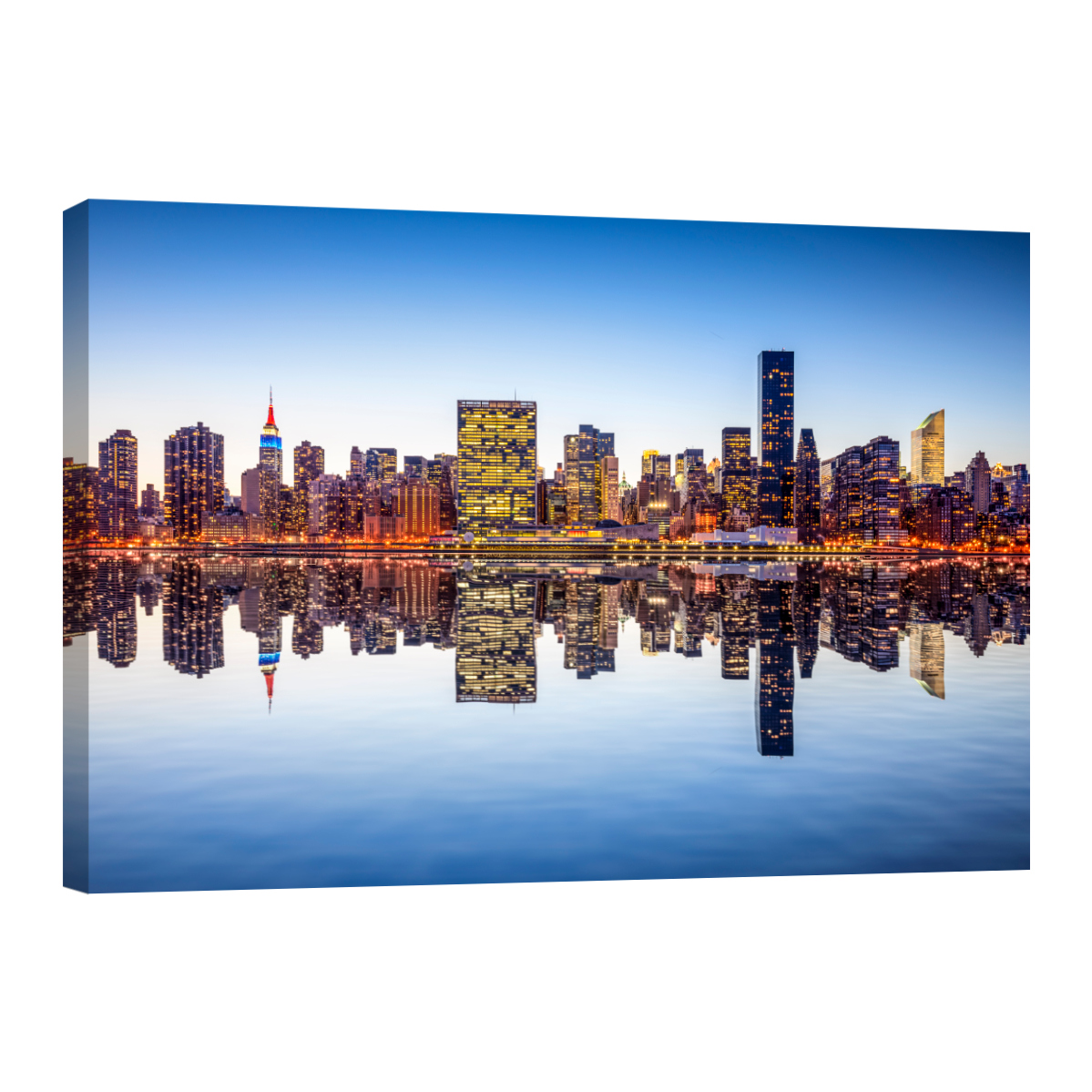 Canvas Revolution Cuadro Reflejo de Manhattan Rectangular