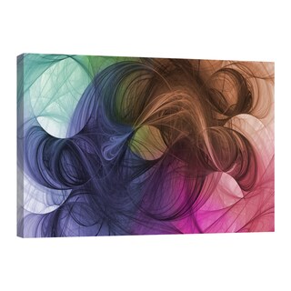 Foto 1 | Cuadro Canvas Revolution Abstracto Olas Minimalistas Colores Rectangular 90 x 60