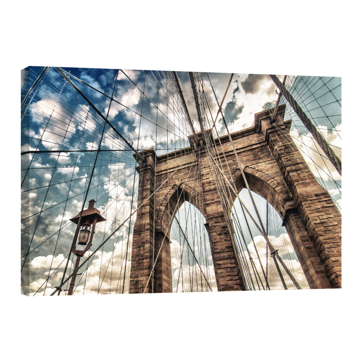 Cuadro Canvas Revolution Nueva York Puente De Brooklyn Vista 90 x 60 cm