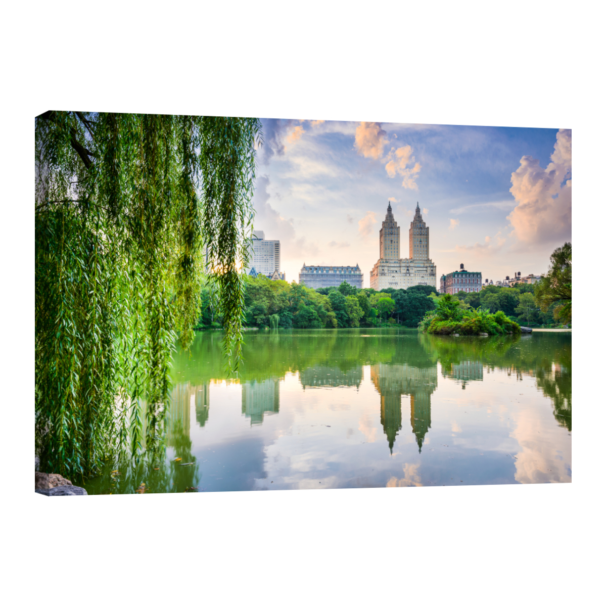 Cuadro Canvas Revolution 90 x 60 Nueva York Lago Central Park Planta Rectangular