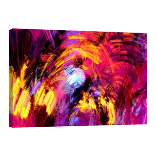 Foto 1 | Cuadro Canvas Revolution Abstracto Brochazos Rojizos Rectangular