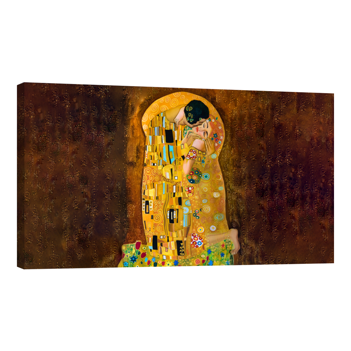 Foto 2 pulgar | Cuadro Canvas Revolution El Beso Por Gustav Klimt 120 x 60 cm