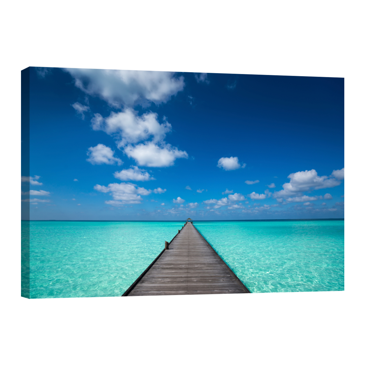 Cuadro Canvas Revolution 90 x 60 Playa Mar Azulado Rectangular