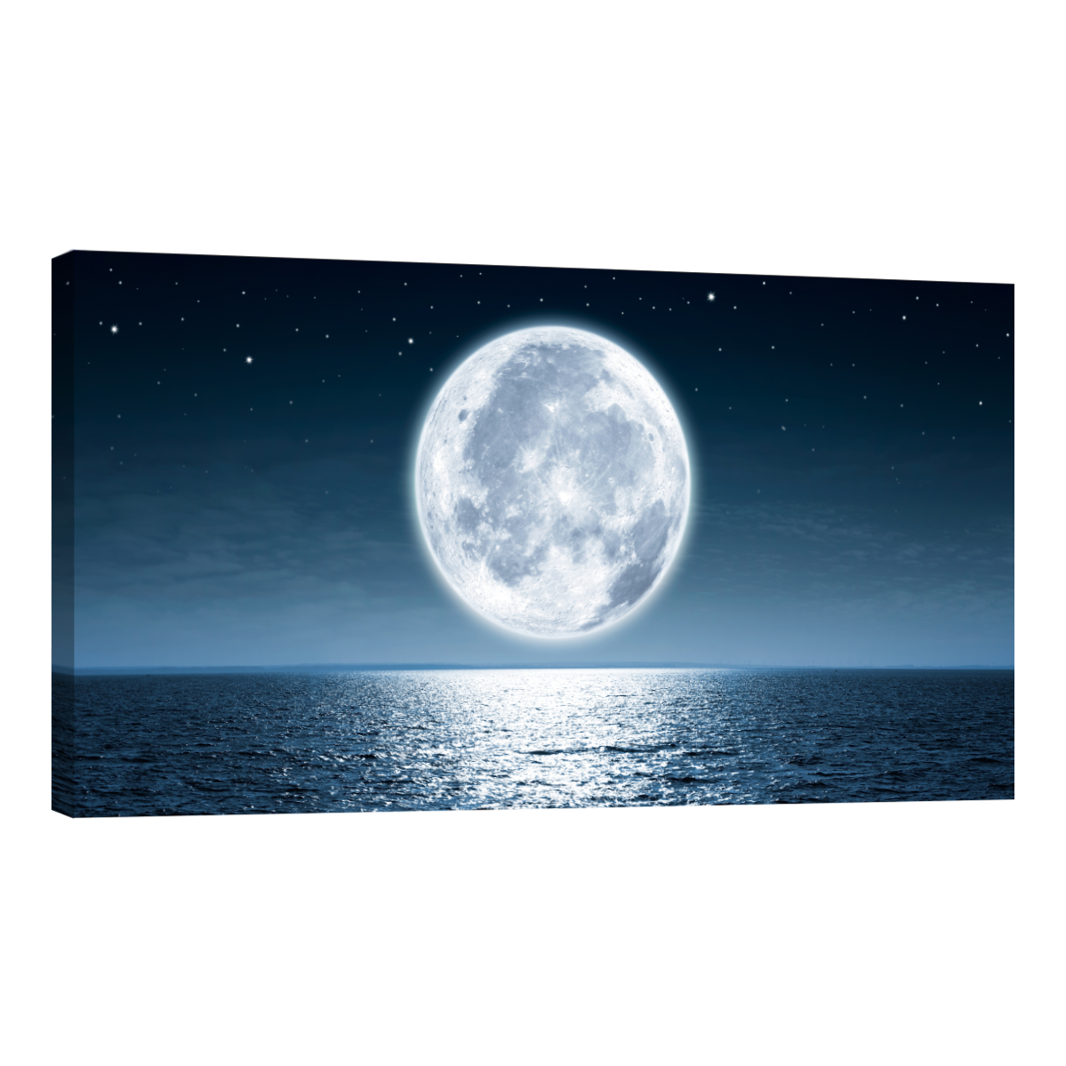 Cuadro Canvas Revolution Playa Mar Luna Llena 120 x 60 cm