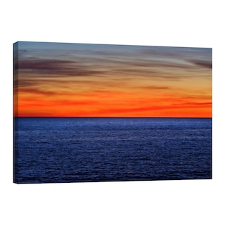 Foto 1 | Cuadro Canvas Revolution Playa Mar al Atardecer Rectangular