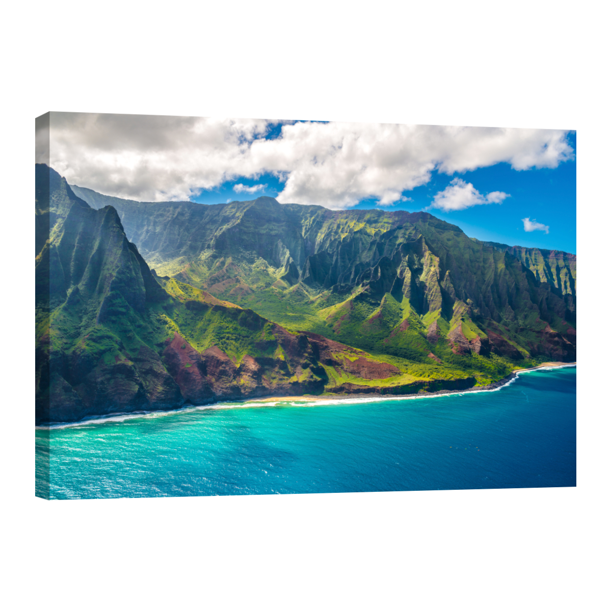 Cuadro Canvas Revolution 90 x 60 Playa Isla Kauai Hawái Rectangular