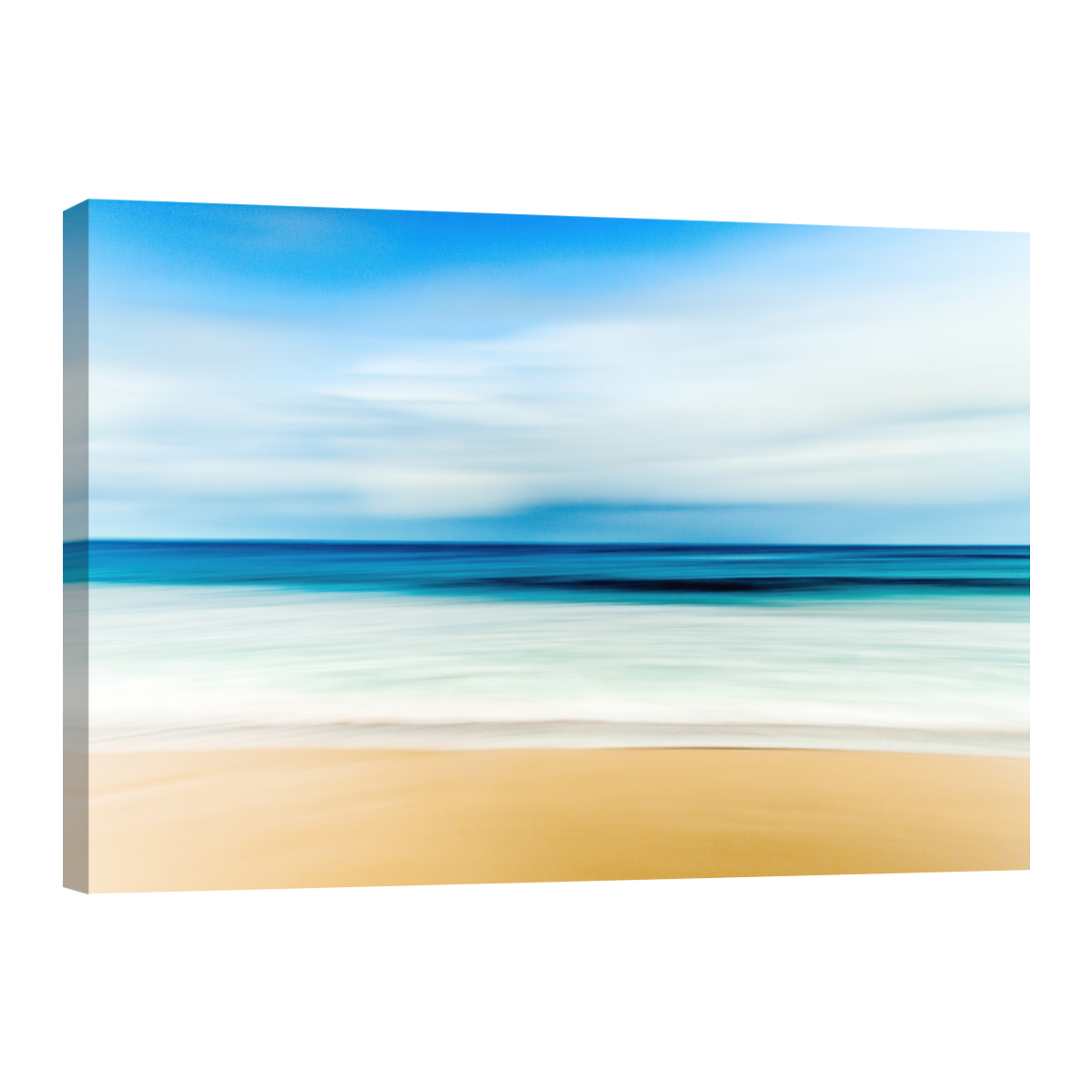 Cuadro Canvas Revolution Playa Mar y Cielo Azul Rectangular