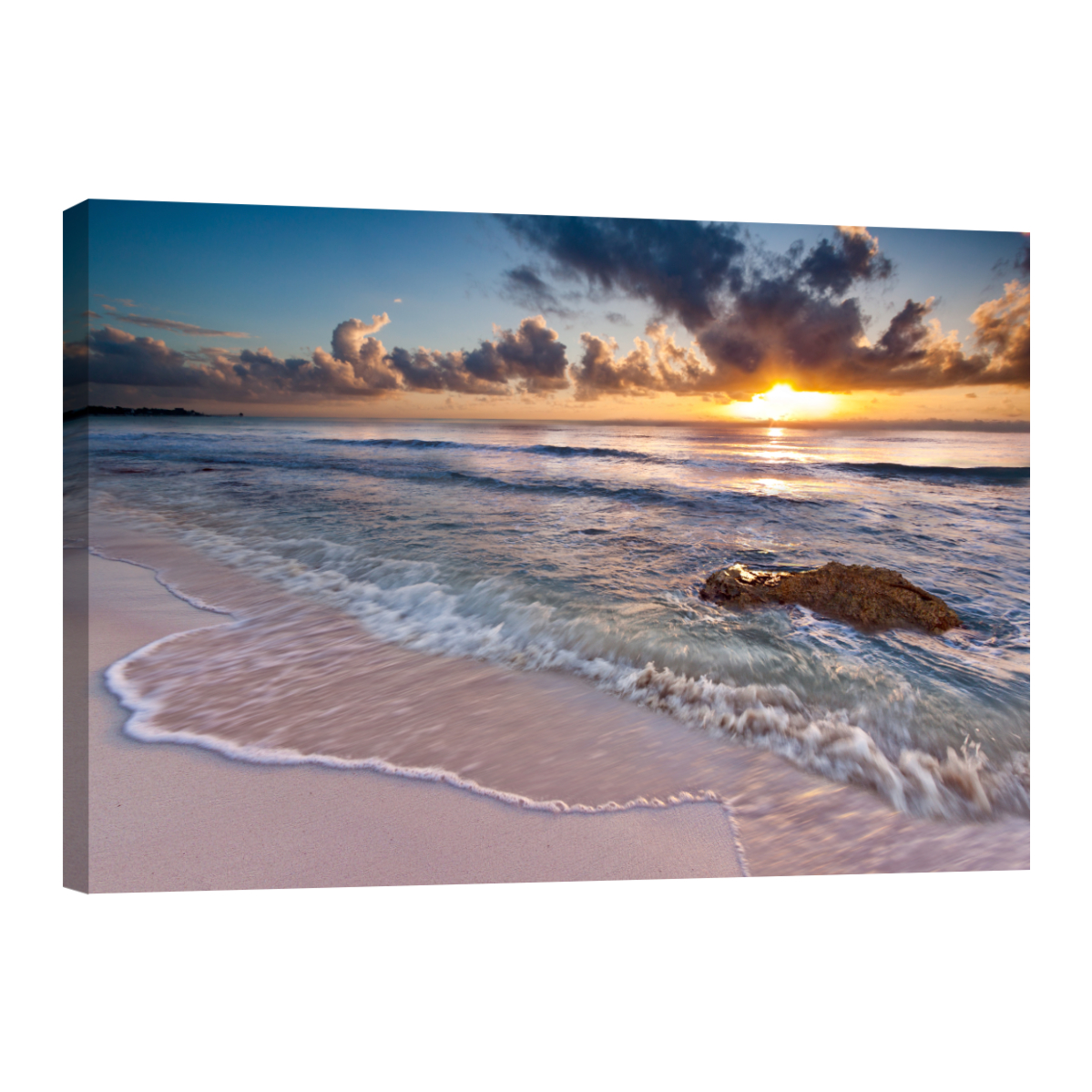 Cuadro Canvas Revolution Playa Mar Caribe Rectangular