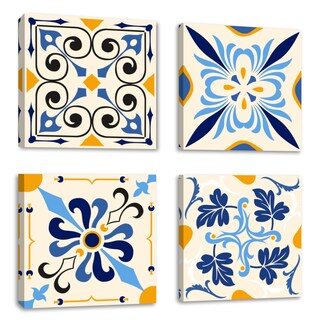 Foto 1 | Cuadros Decorativos 30 x 30 cm Canvas Revolution 4 Piezas