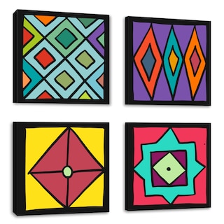 Foto 1 | Cuadros Decorativos 30 x 30 cm Canvas Revolution 4 Piezas