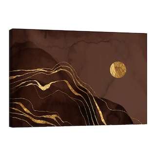 Foto 1 | Cuadro Canvas Revolution Montaña con Luna Dorada 120 x 80 cm