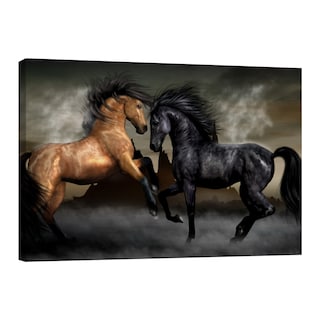 Foto 1 | Cuadro Canvas Revolution 120 X 80 CM Pintura Impresa Caballos Salvajes
