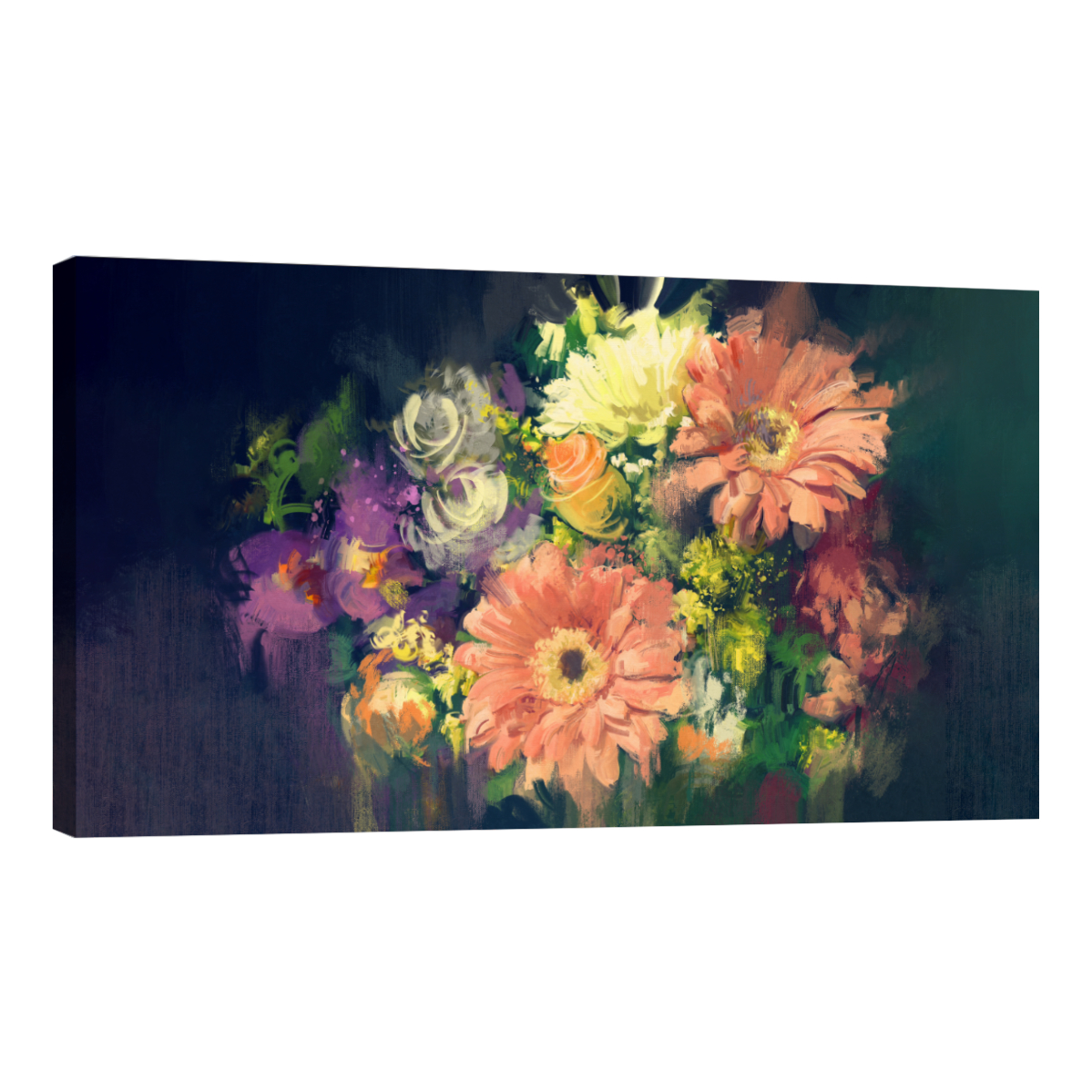Foto 2 pulgar | Cuadro Canvas Revolution 160 X 80 CM Pintura Impresa Bouquet de Flores