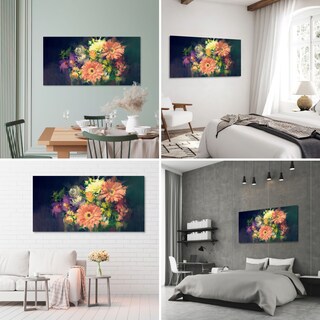 Foto 3 | Cuadro Canvas Revolution 160 X 80 CM Pintura Impresa Bouquet de Flores