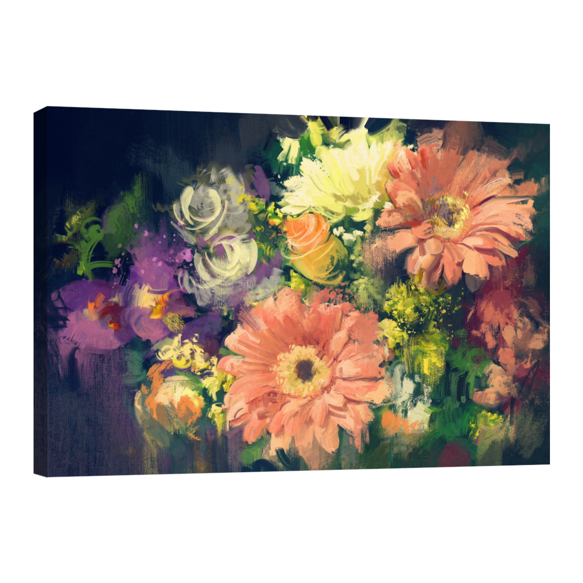 Foto 2 pulgar | Cuadro Canvas Revolution 120 X 80 CM Pintura Impresa Bouquet de Flores