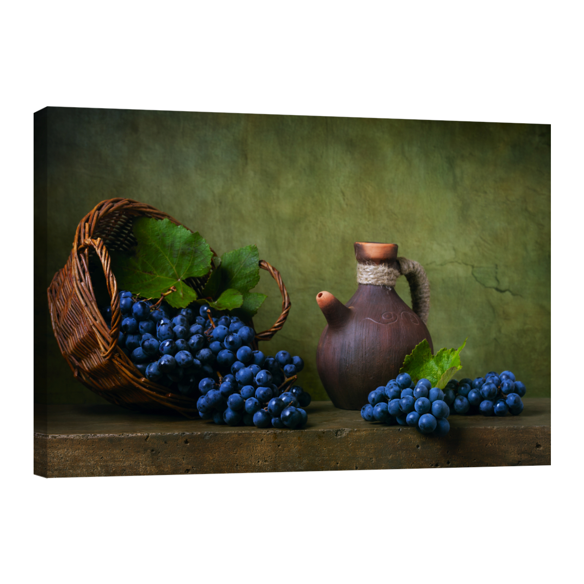 Foto 2 pulgar | Cuadro Canvas Revolution 90 x 60 cm Canasto Con Uvas Moradas