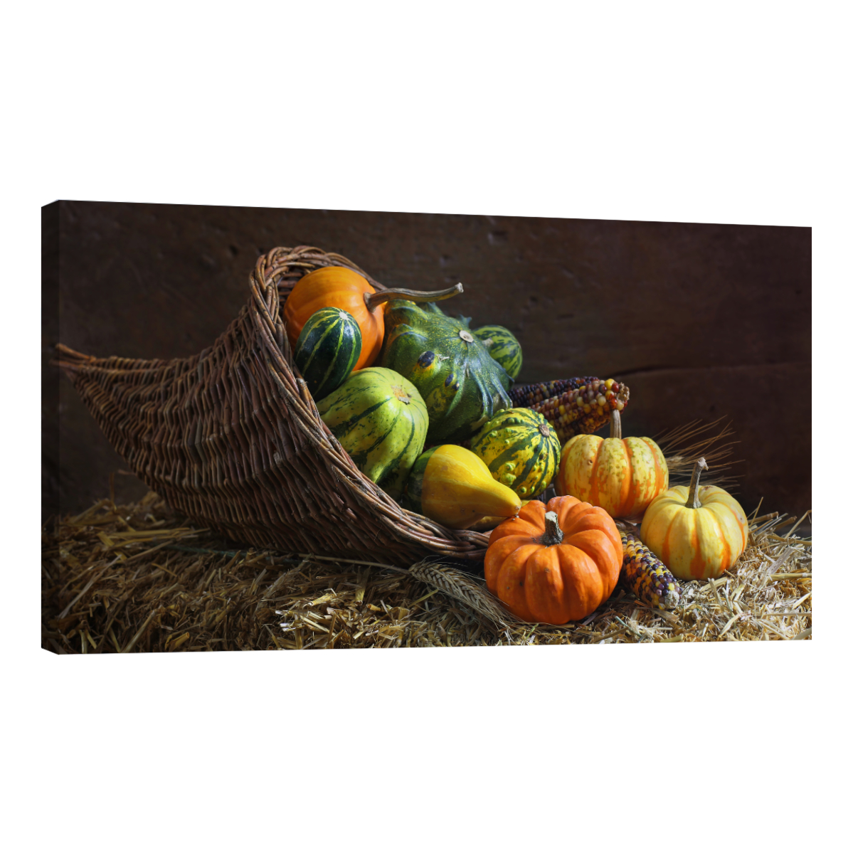 Cuadro Canvas Revolution 120 x 60 cm Canasto Con Calabazas