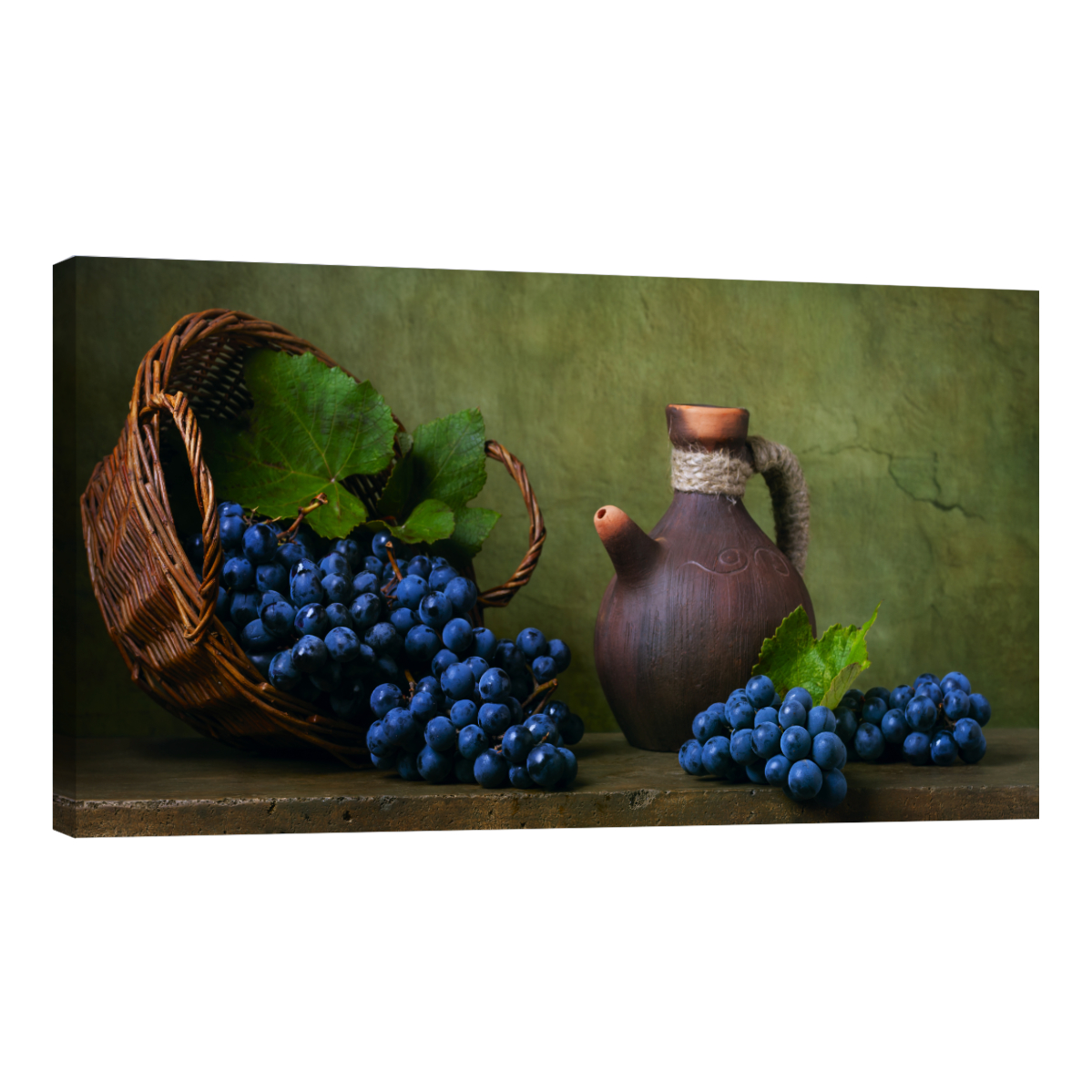 Foto 2 pulgar | Cuadro Canvas Revolution 120 x 60 cm Canasto Con Uvas Moradas