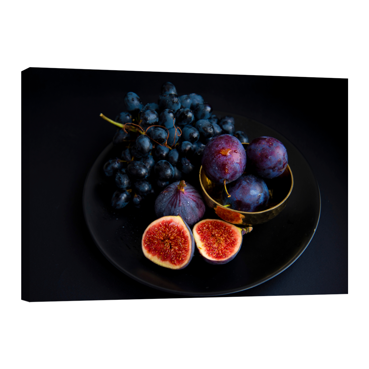 Cuadro Canvas Revolution 90 x 60 cm Higos Ciruelas Y Uvas