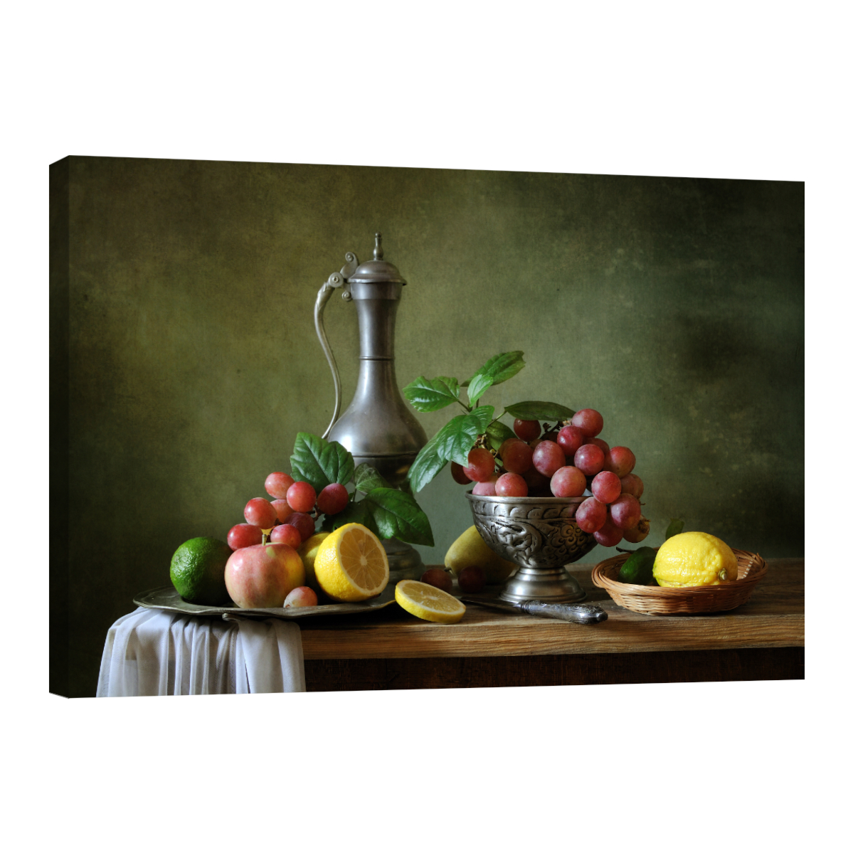 Cuadro Canvas Revolution 90 X 60 CM Uvas Moradas y Limones