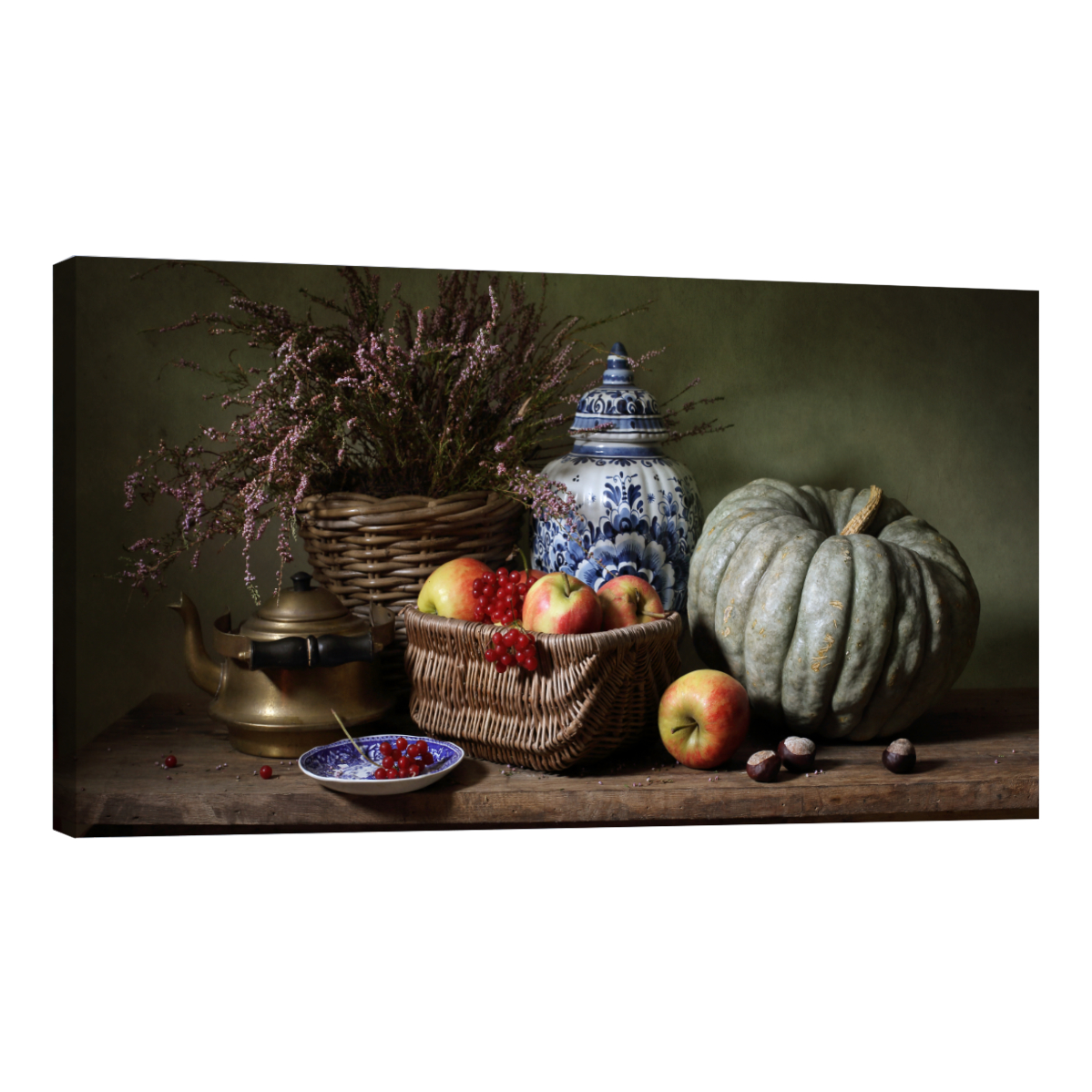 Cuadro Canvas Revolution 120 x 60 cm - Manzanas Junto a Calabaza