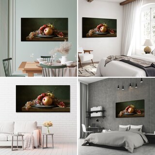 Foto 3 | Cuadro Canvas Revolution 120 x 60 cm - Manzanas Granadas y Uvas